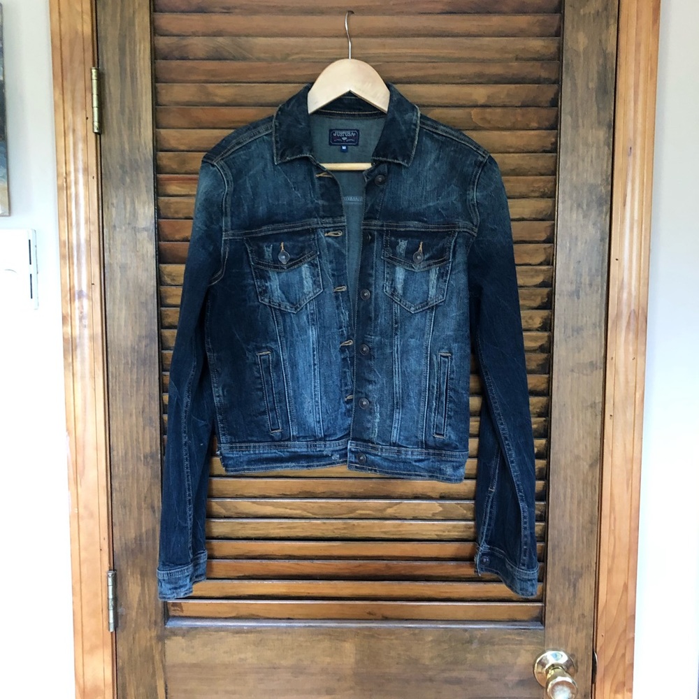 NWOT Just USA Slightly Distressed Denim Jacket M